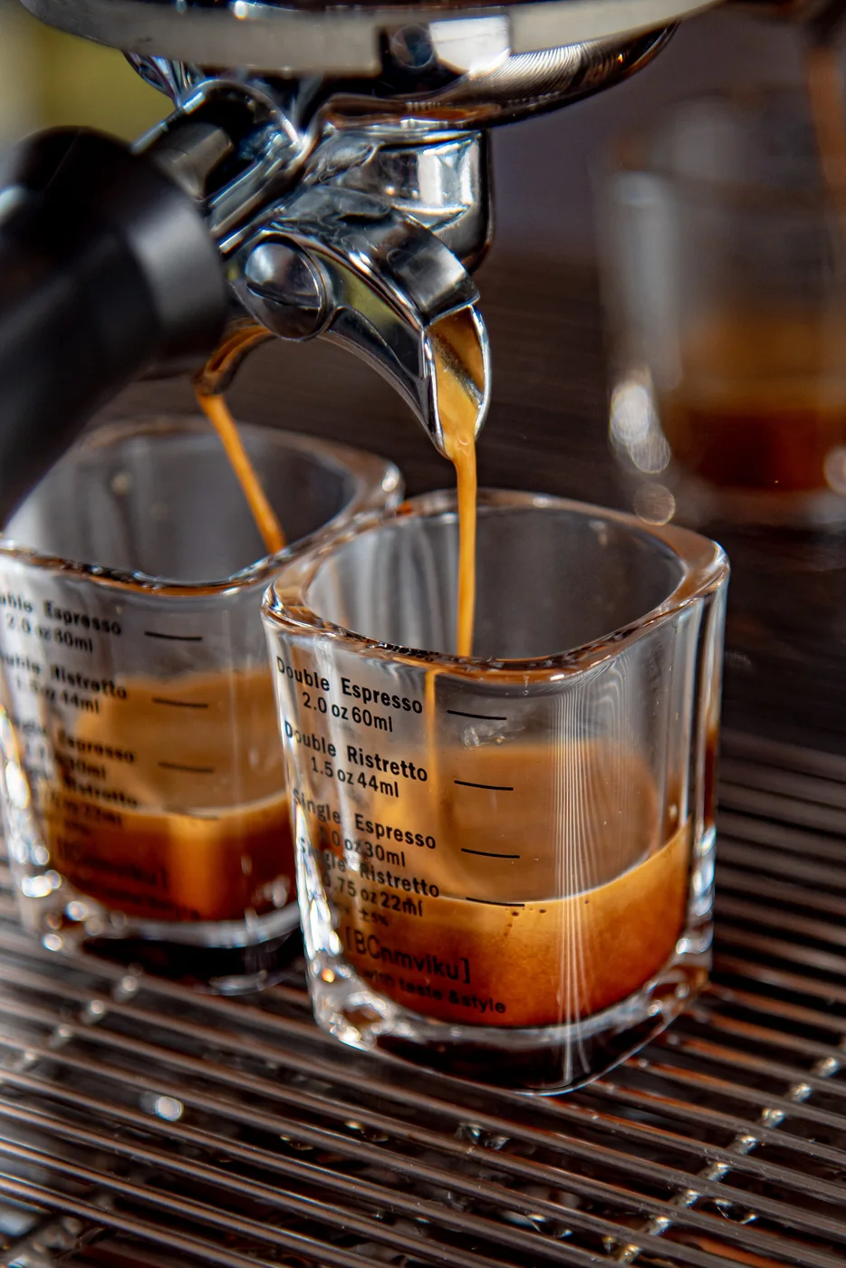 Espresso en extraccion